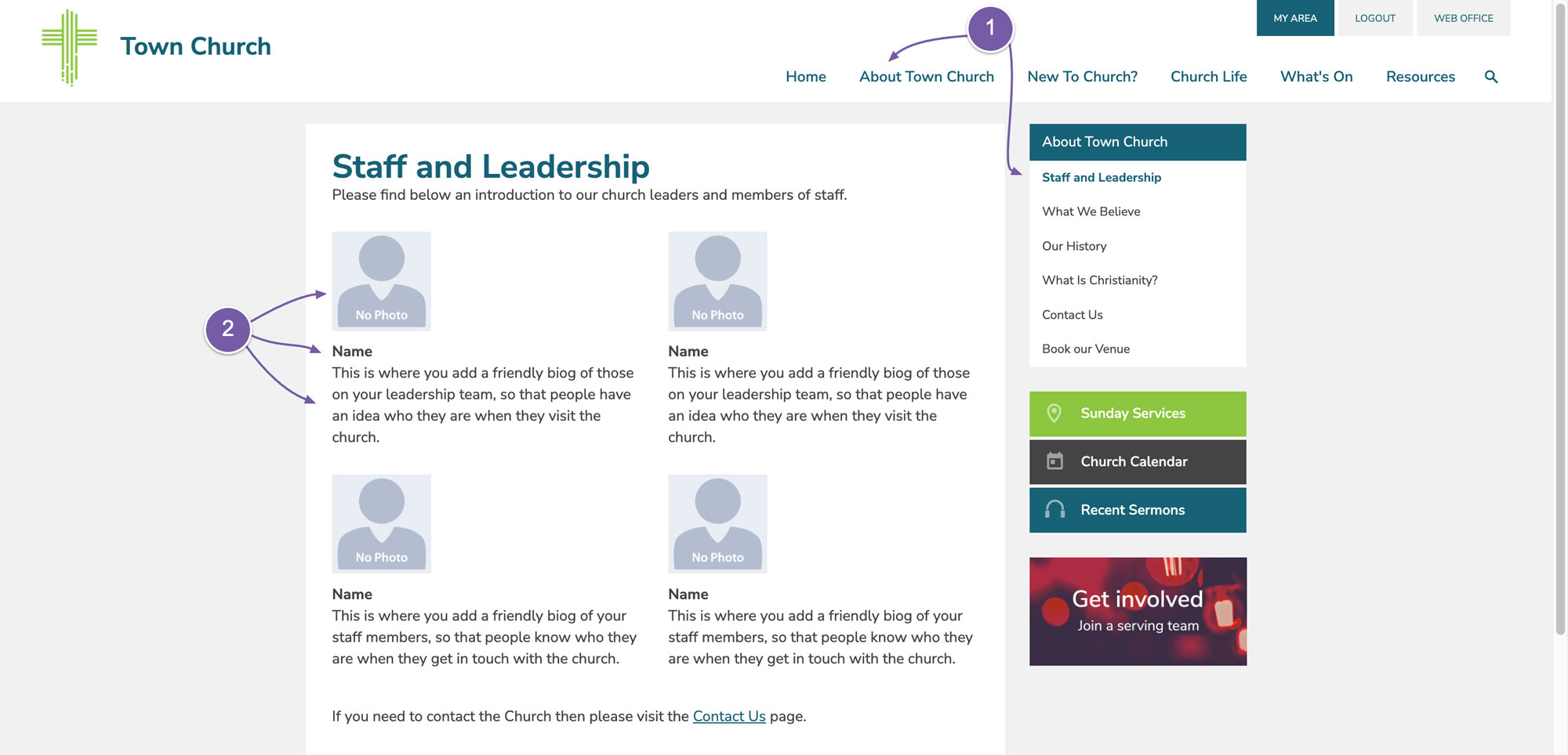 PersonaliseStaffPage 1