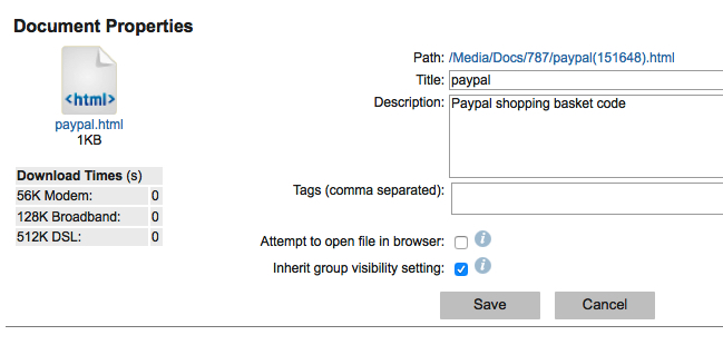 Paypal file path