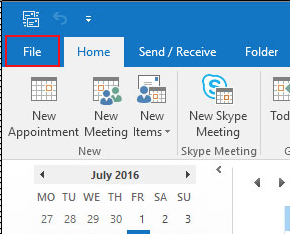 close up of file option