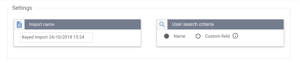 Keyed Import Settings