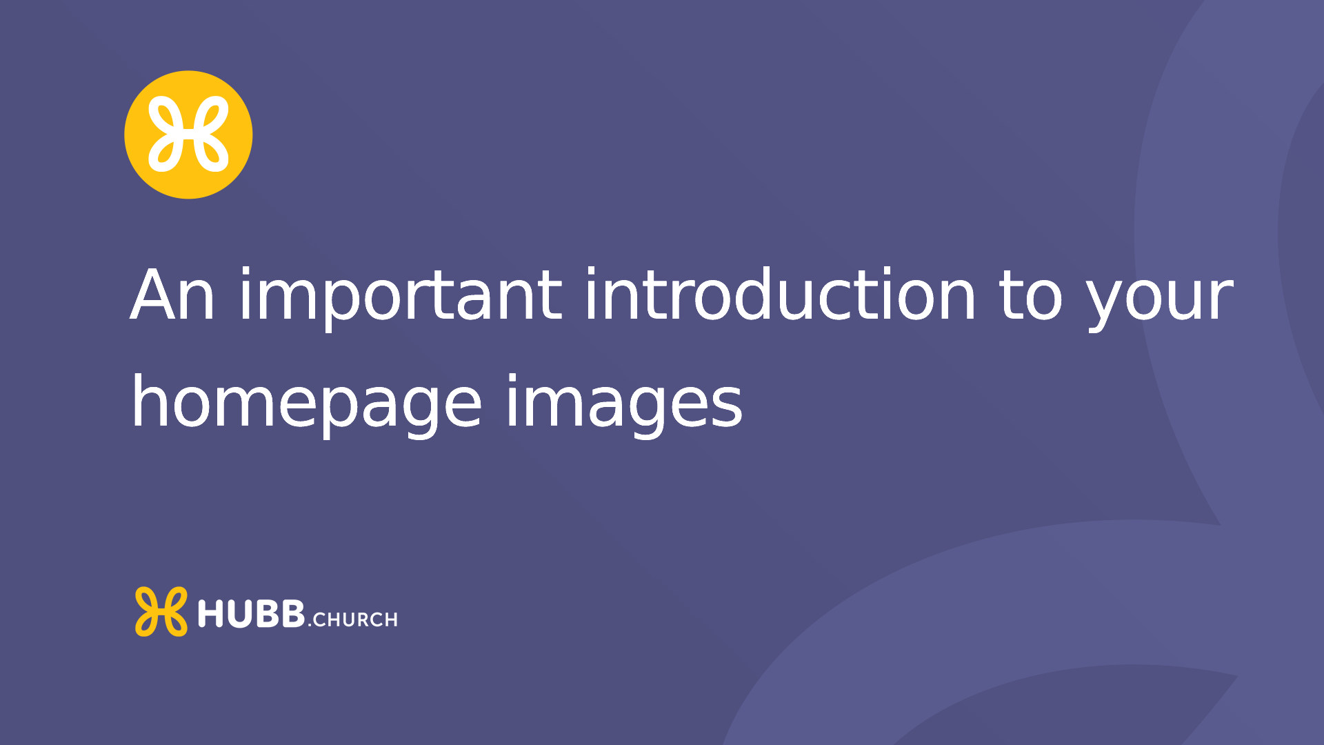 An important introduction to your homepage images