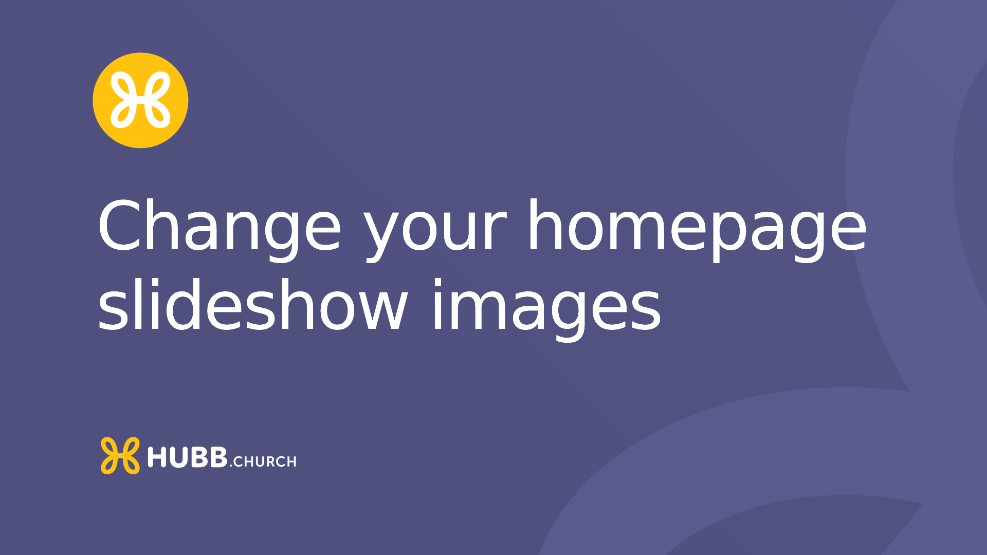 Change your homepage slideshow images