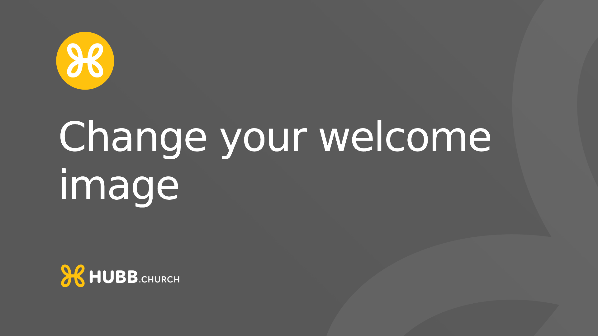 Change your welcome image