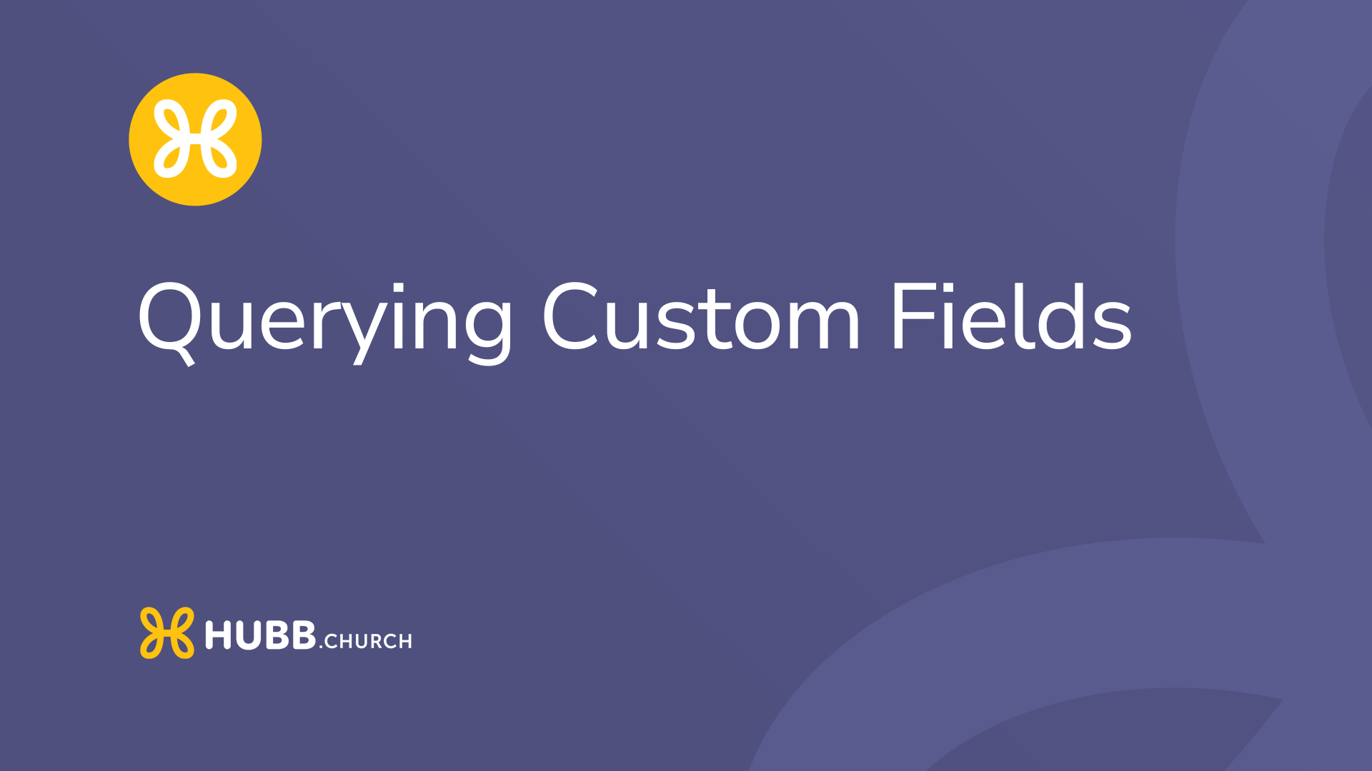 Querying custom fields
